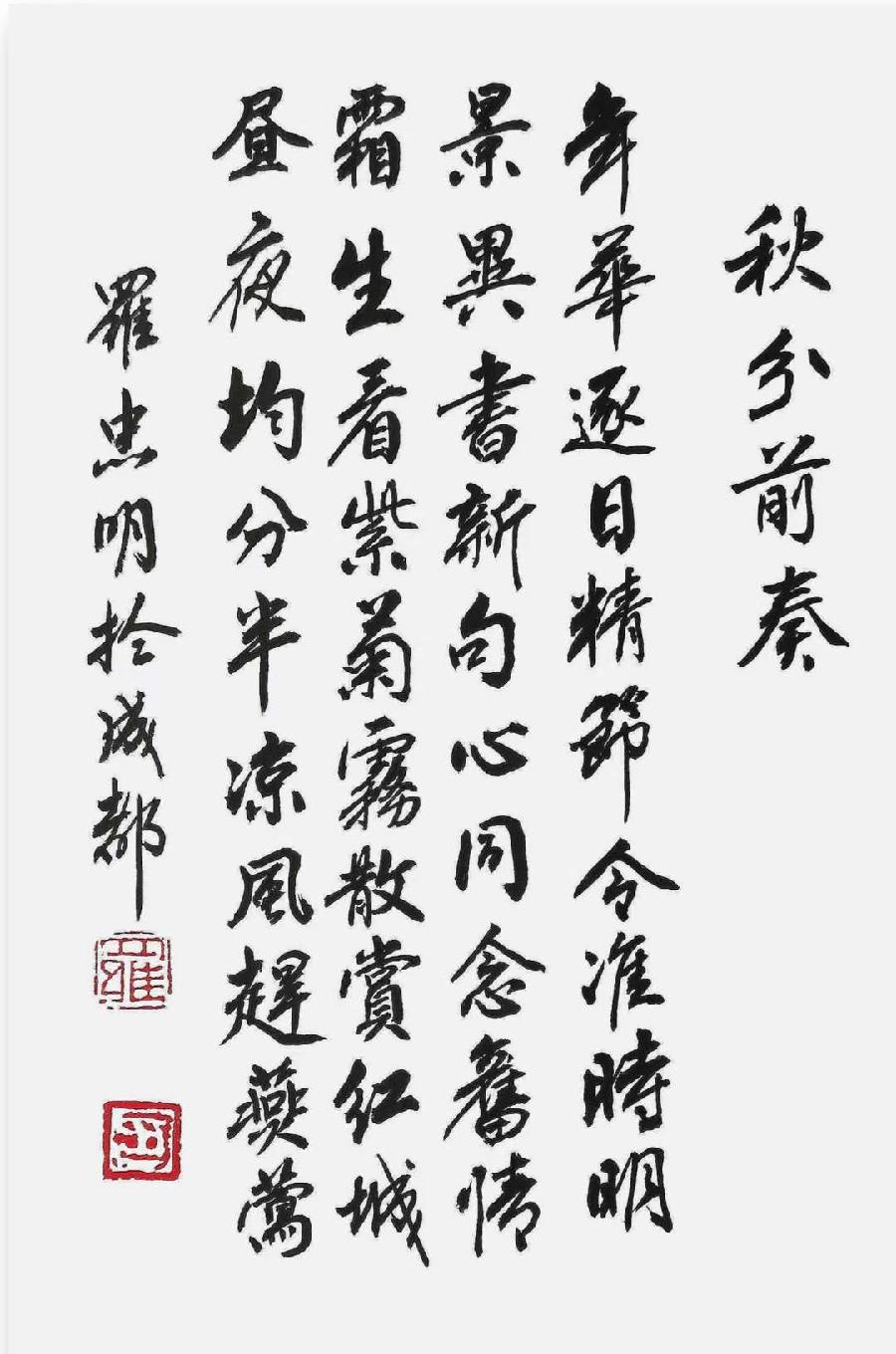 诗人、书法家罗忠明原创诗书佳作欣赏(图13)
