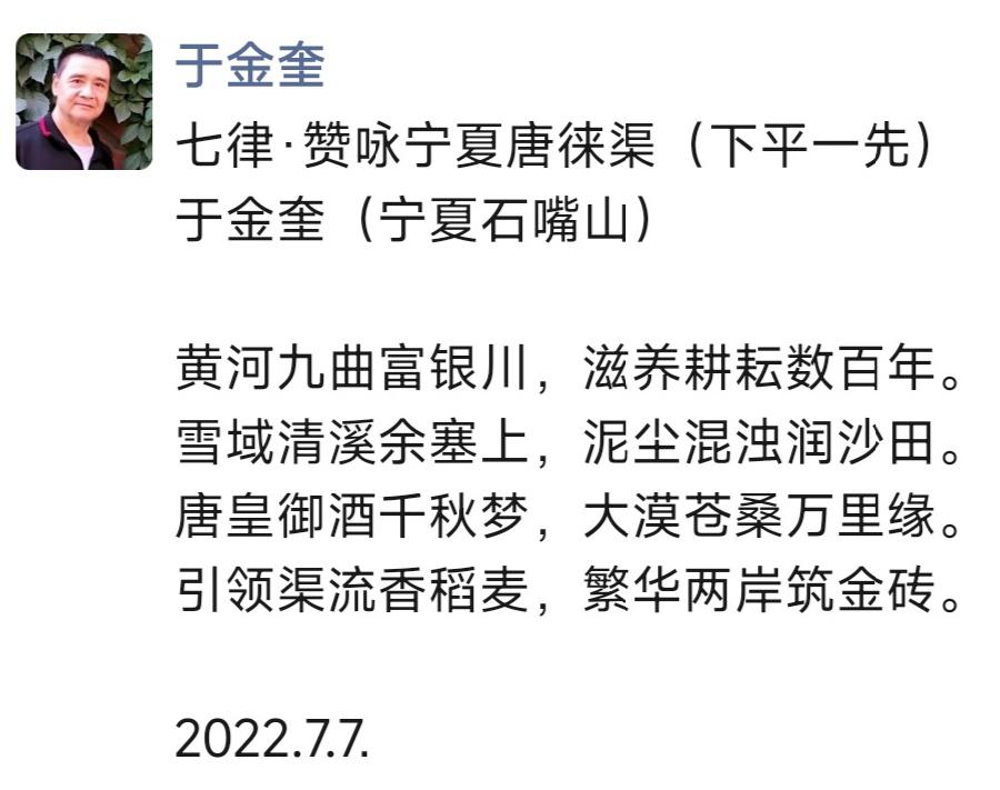 诗人于金奎七律十六首欣赏(2022.7.1—7.16)（图29）