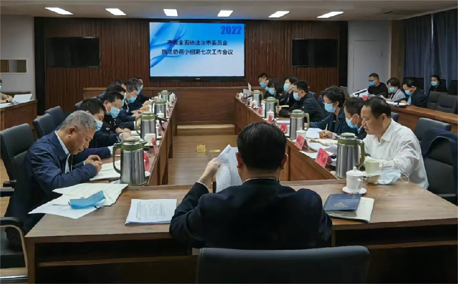 中共聊城市委全面依法治市委员会执法协调小组第七次会议召开（图3）