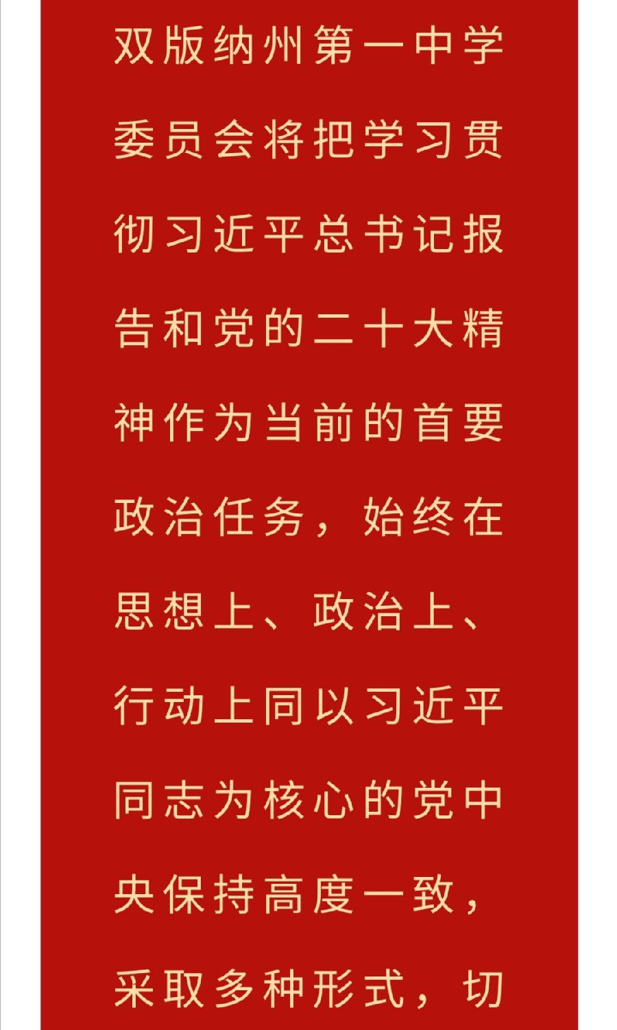 西双版纳州第一中学全体师生员工收听收看党的二十大开幕盛况（图8）