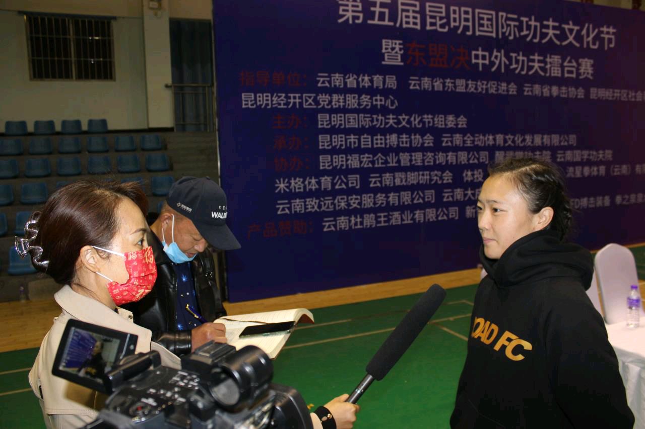 昆明国际功夫文化节开幕式暨“东盟决”中外功夫擂台赛举行(图6)