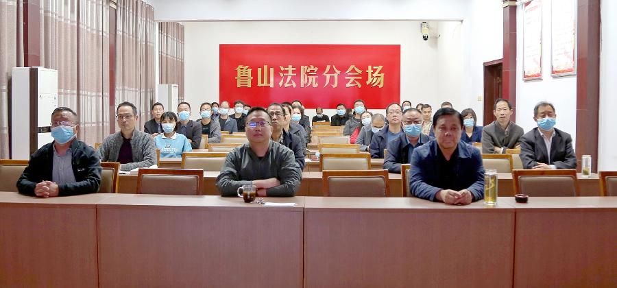 鲁山县法院组织集中收看党的二十大开幕会