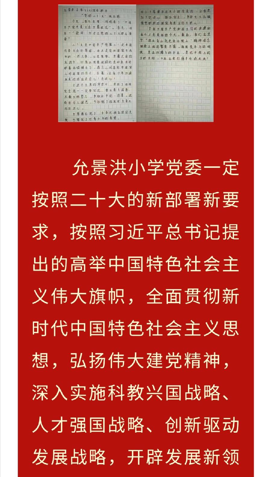 【允美党建】允美师生心向党 同心共筑教育梦——西双版纳州允景洪小学践行落实二十大精神（图25）