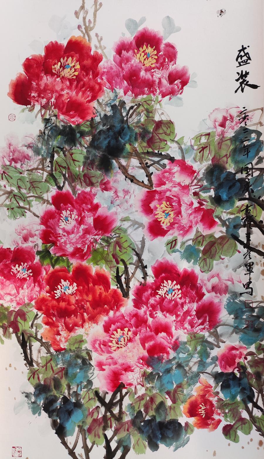 喜迎二十大 绽放井陉红｜走进大里岩——书画精品展（图8）