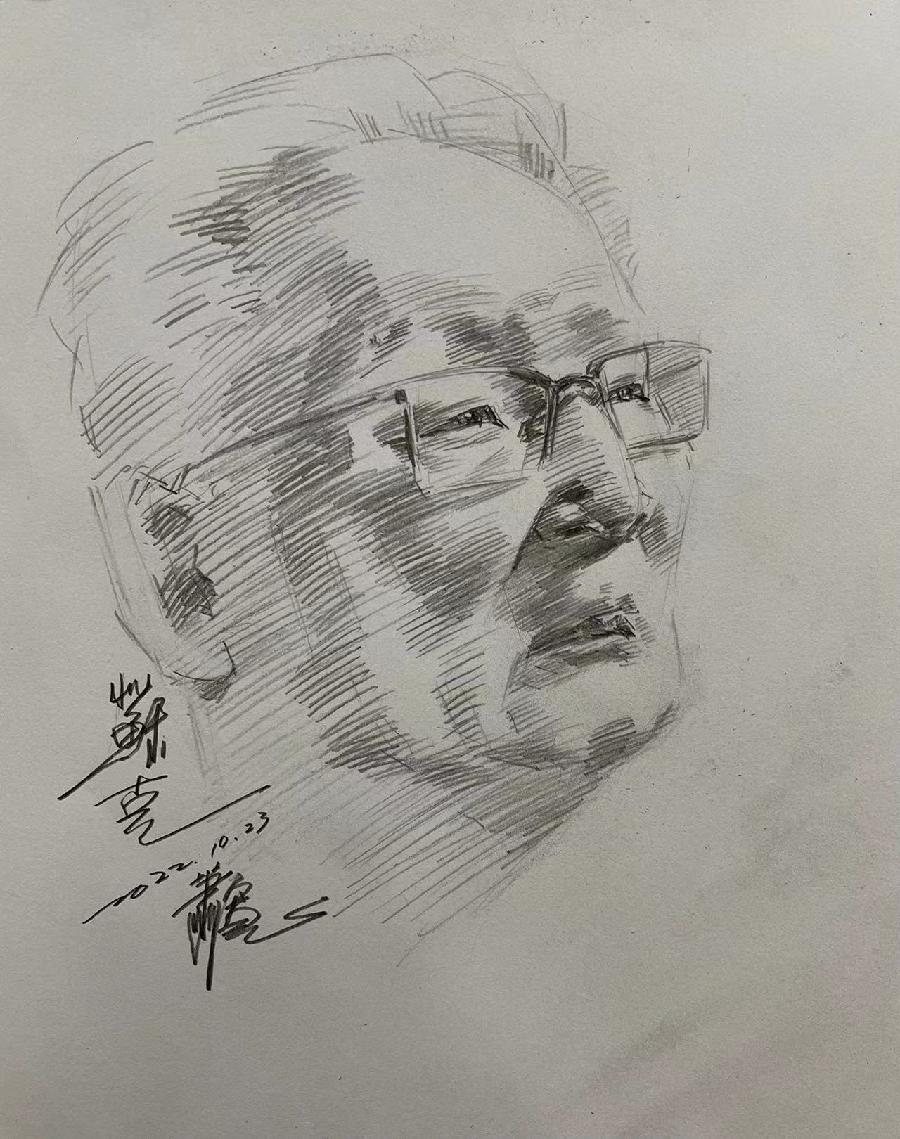 【雅诗总会】大道无极和平万岁——艺术家萧宽为国际科学和平周泼墨挥毫(图13)