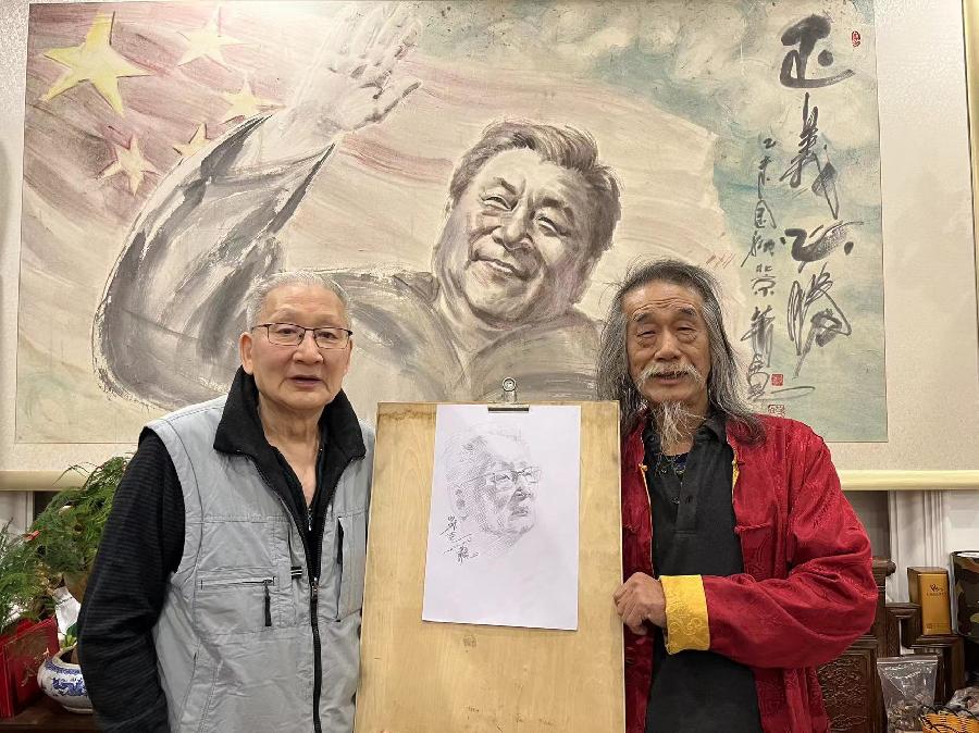 【雅诗总会】大道无极和平万岁——艺术家萧宽为国际科学和平周泼墨挥毫(图14)