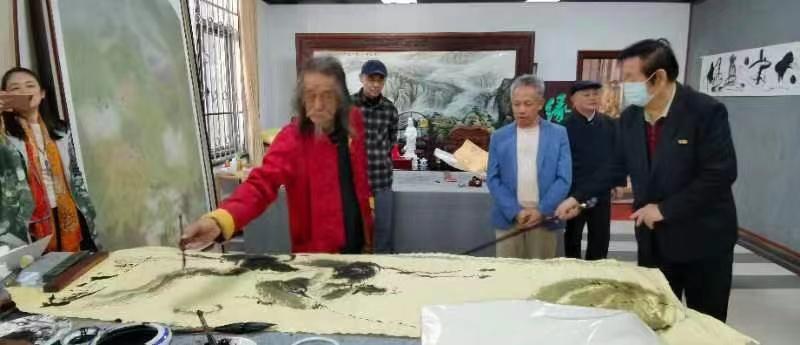 【雅诗总会】大道无极和平万岁——艺术家萧宽为国际科学和平周泼墨挥毫(图22)