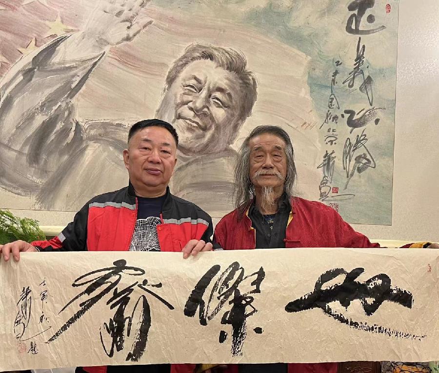 【雅诗总会】艺术家萧宽泼墨挥毫绘画'为爱红上茶'(图20)