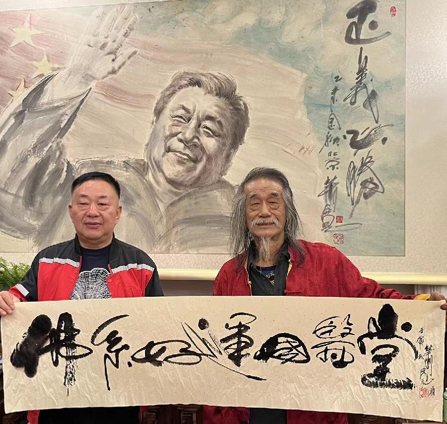【雅诗总会】艺术家萧宽泼墨挥毫绘画'为爱红上茶'(图29)