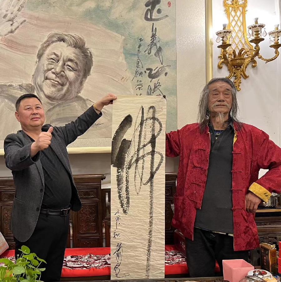 【雅诗总会】艺术家萧宽泼墨挥毫绘画'为爱红上茶'(图24)