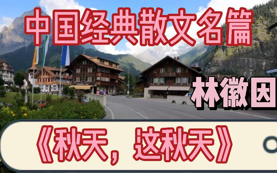 《秋天，这秋天》 作者:林徽因