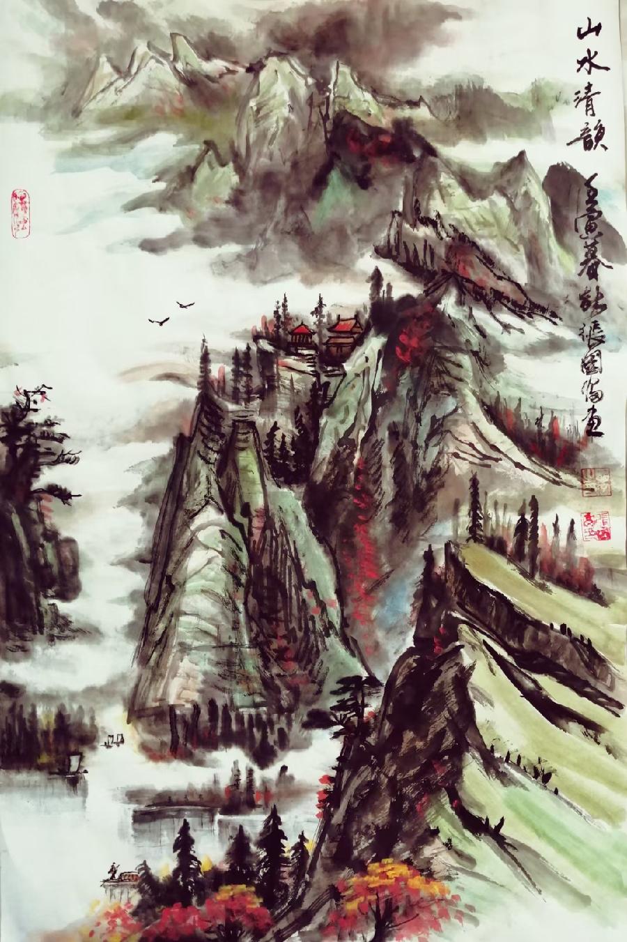 【雅诗总会】山光不老涂浓重水色无华写浅清——张国富诗画欣赏（图6）