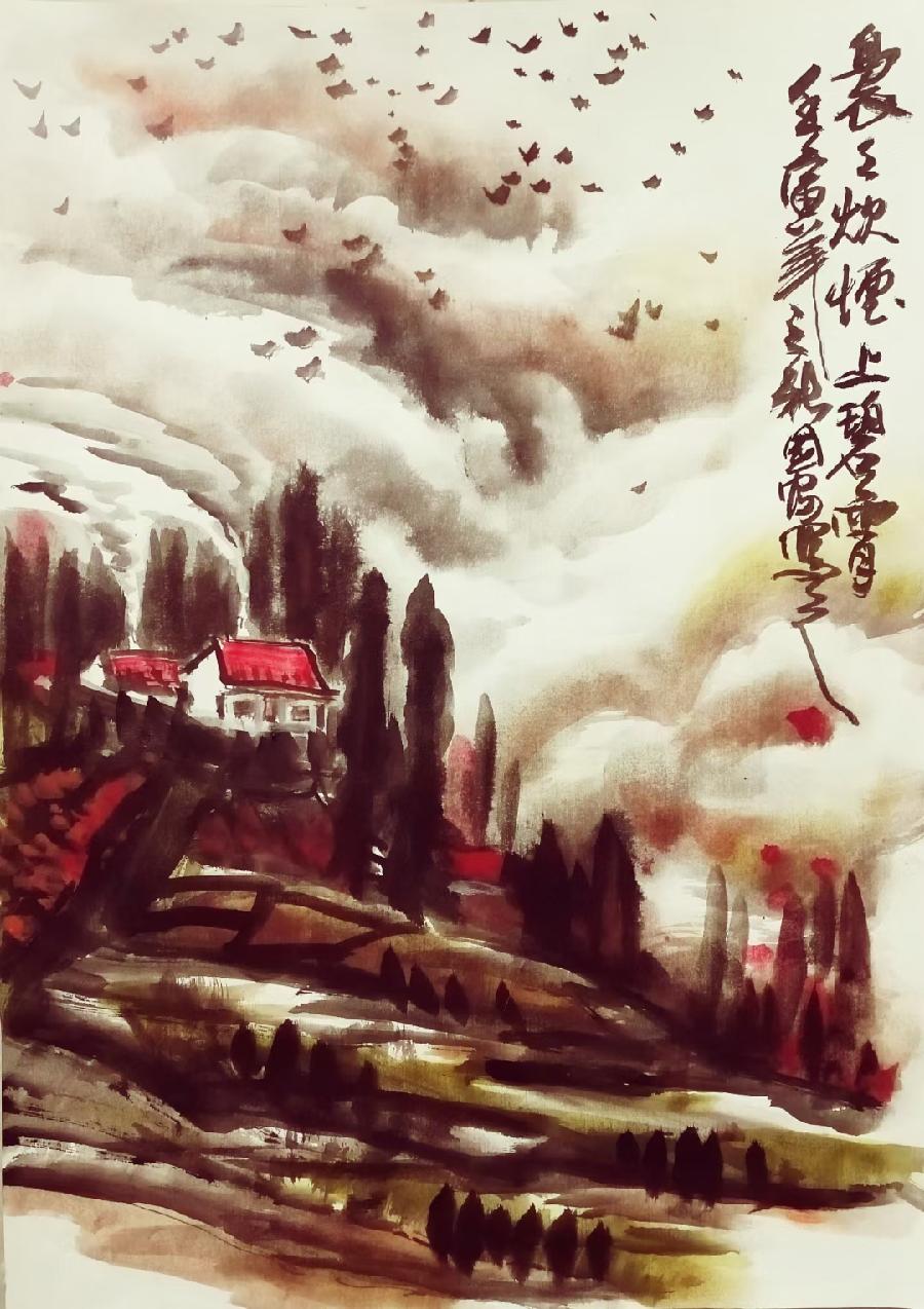 【雅诗总会】山光不老涂浓重水色无华写浅清——张国富诗画欣赏（图10）