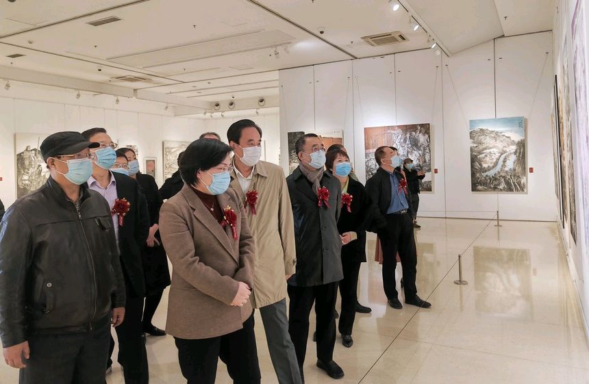 书画 | “丰碑——庆祝石家庄解放75周年书法美术摄影展”在石家庄开展