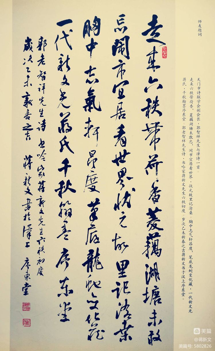 《蒋新文书郭智祥诗十首》书家：蒋新文（图13）