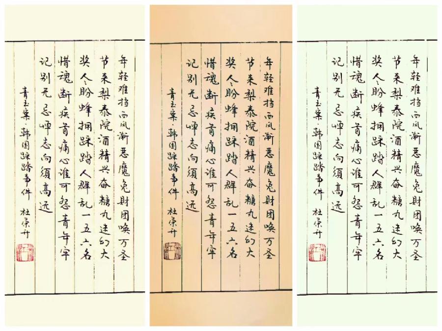 【新诗大观】青玉案•韩国踩踏事件||文/杜荣升||诵/文嘉||书法/笔架山人（图2）