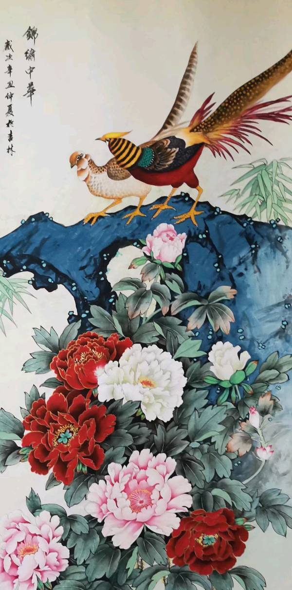 赞侯亚明大师新作《锦绣中华》（图5）