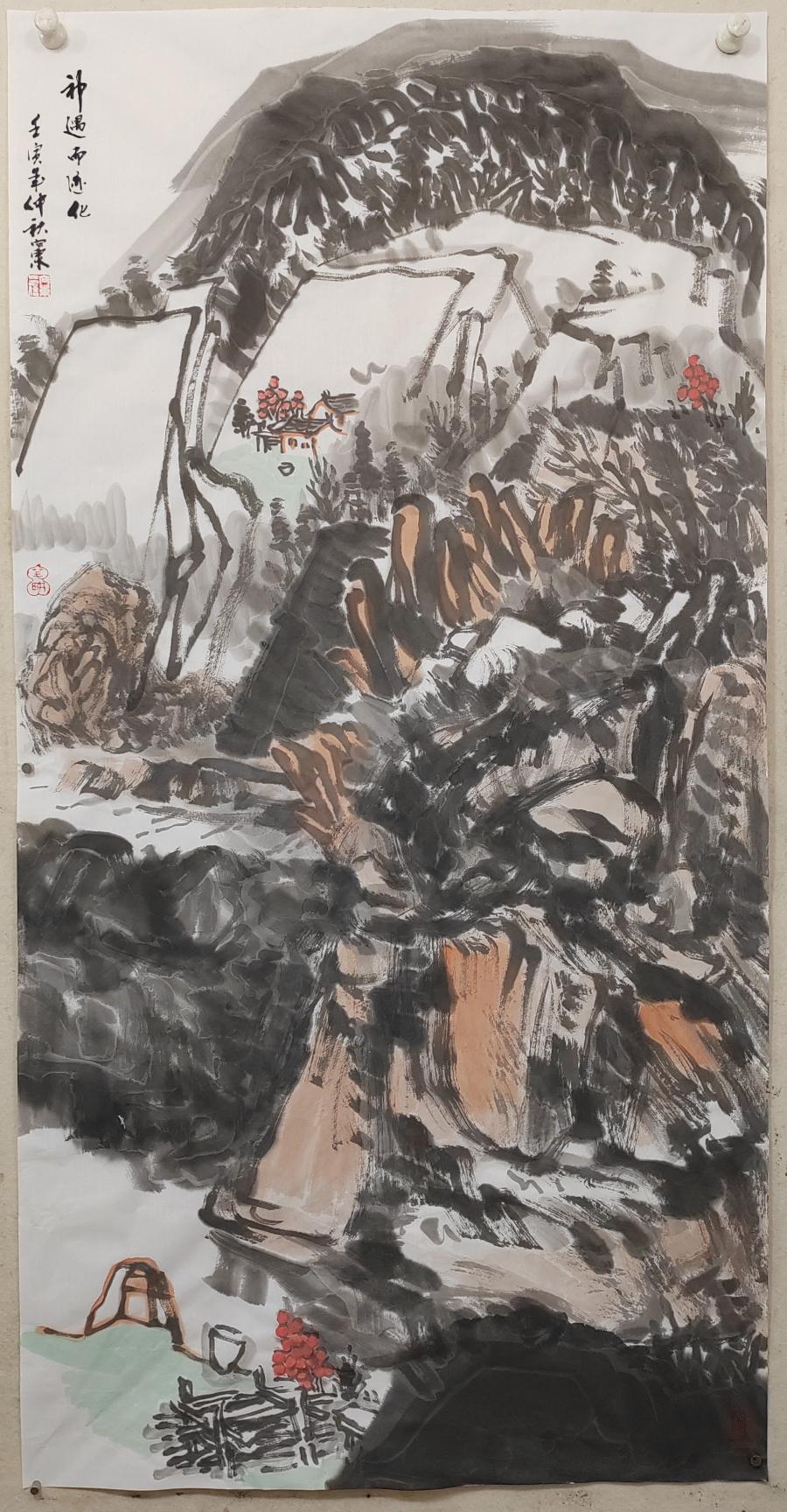 【雅诗总会】厚重苍茫唱大风著名山水画家李向东作品欣赏(图9)