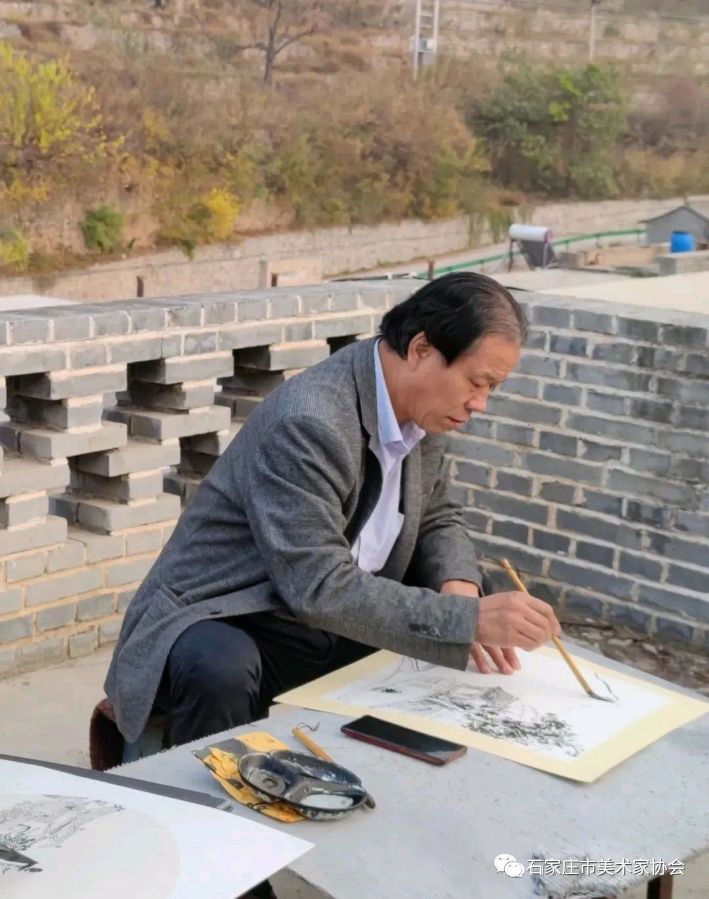 学习宣传贯彻党的二十大精神 段朝林美术家工作室组织采风写生(图9)