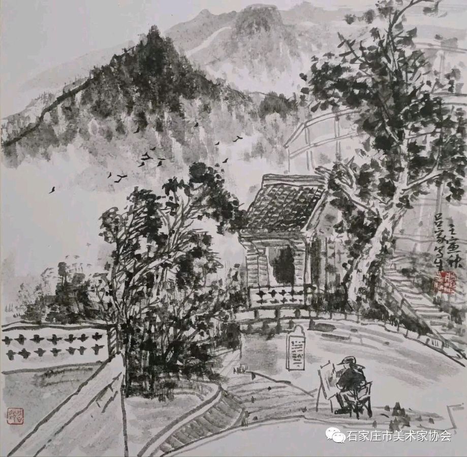 学习宣传贯彻党的二十大精神 段朝林美术家工作室组织采风写生(图11)