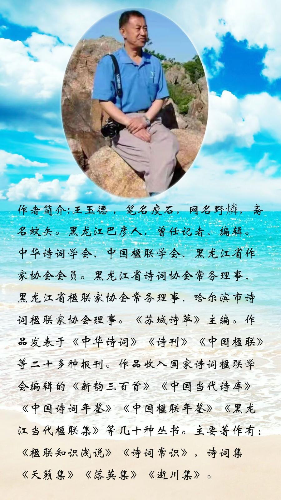 中华诗艺社龙江分社推介《王玉德格律诗连载》十辑（图14）