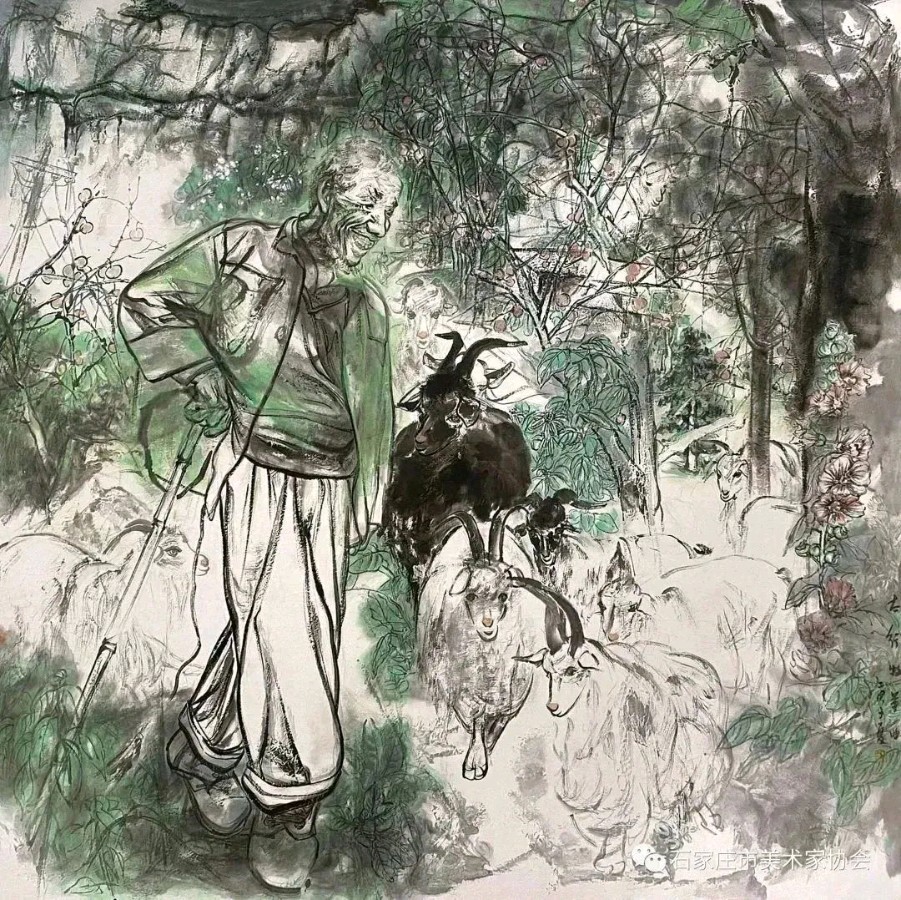 丰碑·庆祝石家庄解放75周年书法美术摄影展美术作品专辑（第一期）（图7）