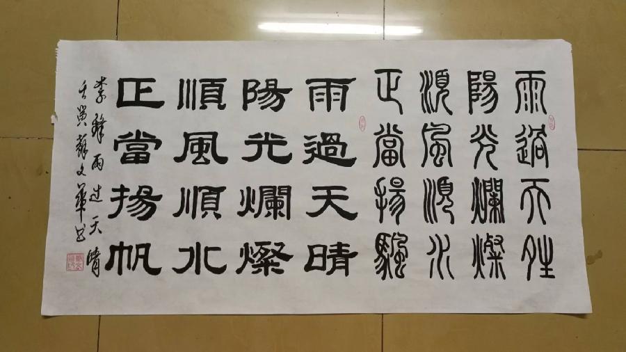 李锋微信名字诗，苏文华书法作品集（图8）