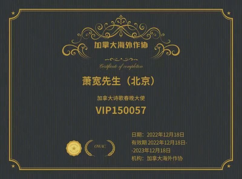 【雅诗总会】诗歌春晚:艺术家萧宽格言漫记554(图8)