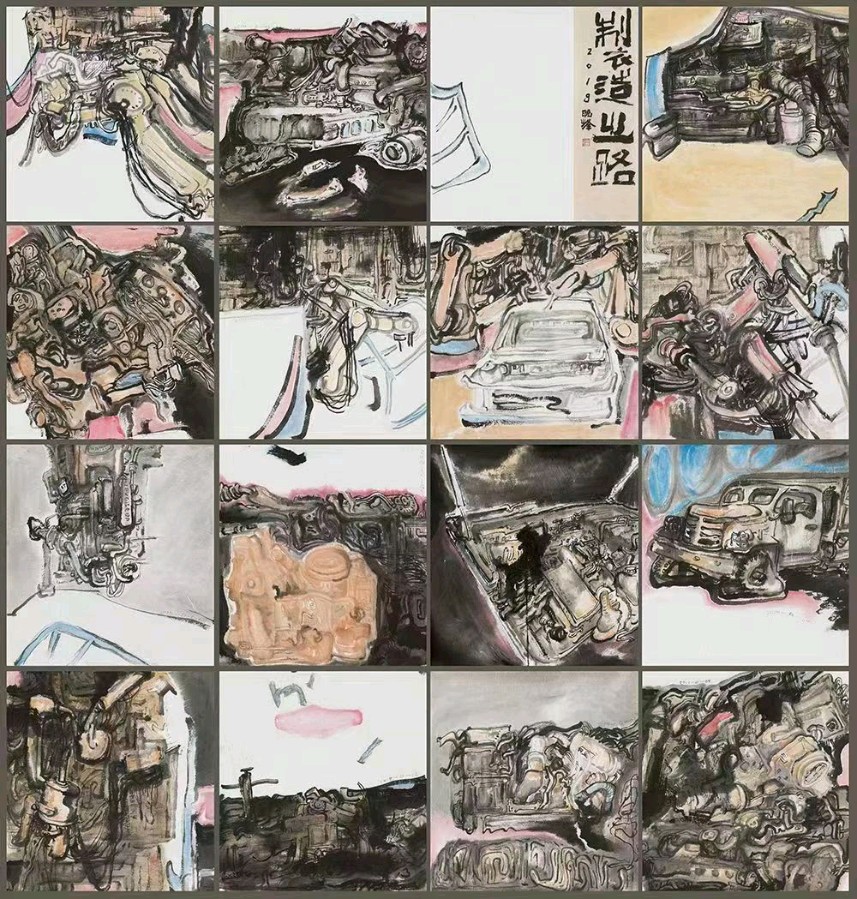 【雅诗总会】古朴厚重写意境墨随心中自然成——著名画家韩晓峰作品展览风采雅集（图3）