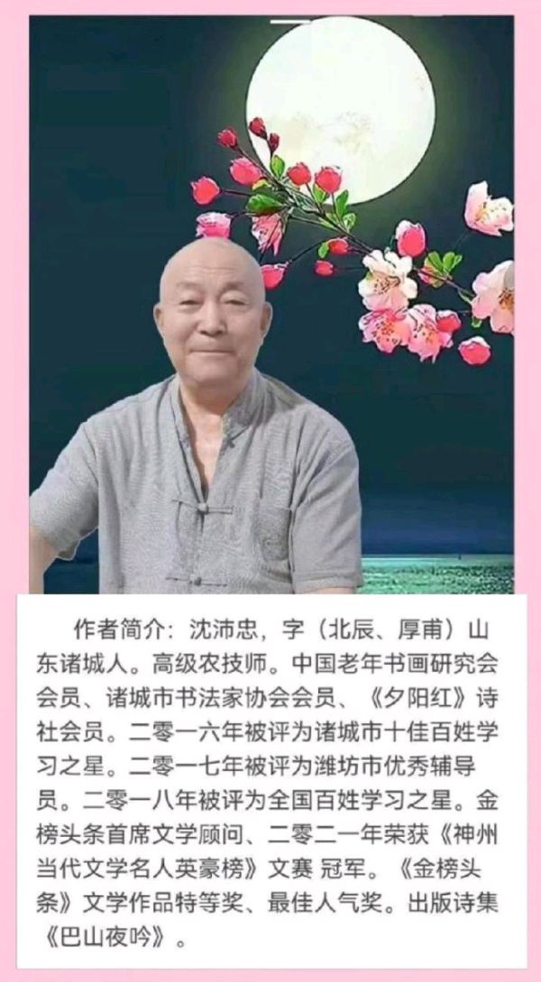 【北京头条】分享优秀诗人沈沛忠老师《周总理逝世四十七周年纪念日》请欣赏（图8）