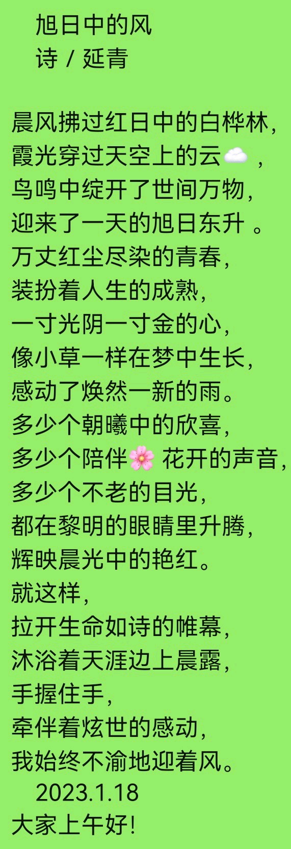 旭日中的风／作者／延青老师 请欣赏（图6）