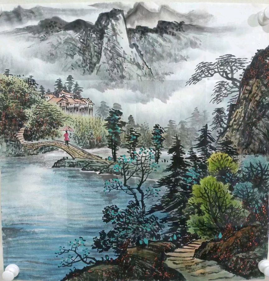 【雅诗总会】清新隽秀写出大美艺术境界——著名画家张明作品欣赏(图18)