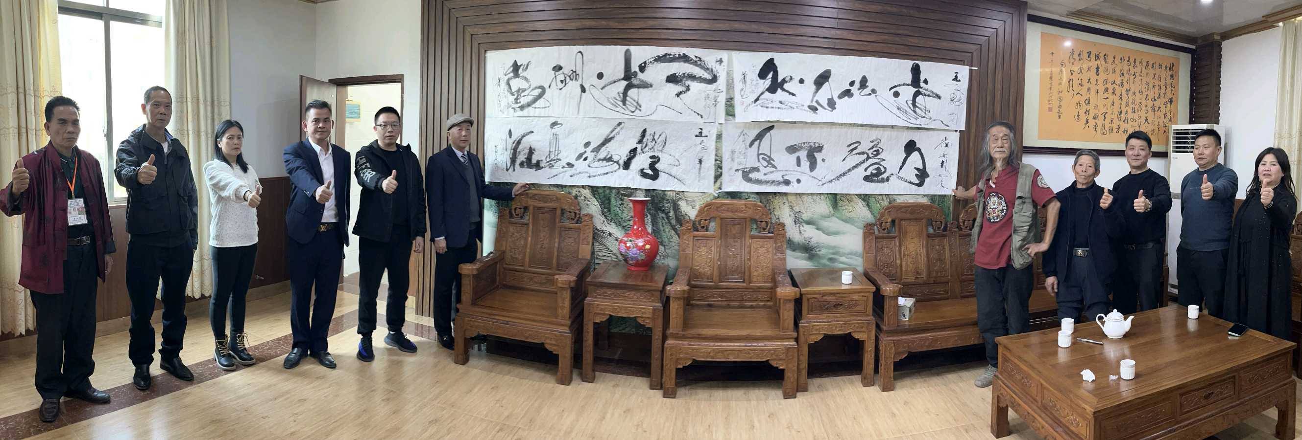 【雅诗总会】艺术家萧宽倾墨挥毫''东亚药业''(图15)