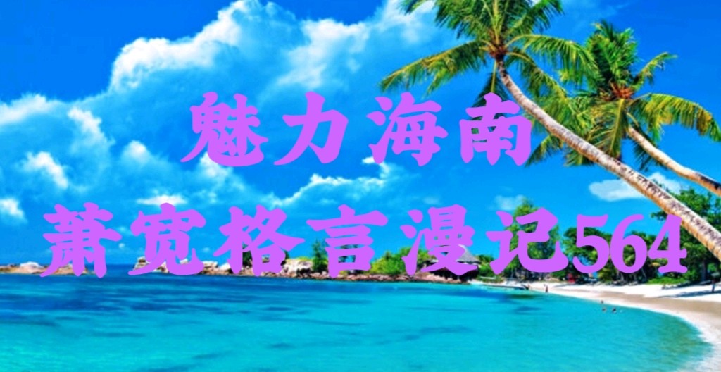 魅力海南：萧宽格言漫记564🌊【雅诗总会】（图2）