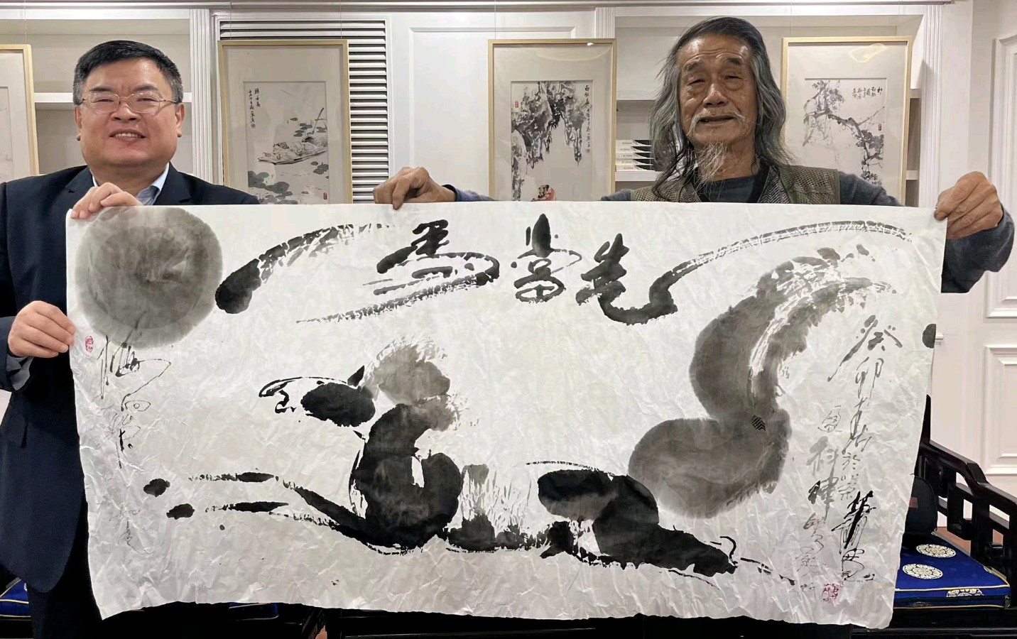 2023龙抬头萧宽挥毫老子道德经31-32-33章书法配漫画简釋【雅诗总会】(图15)