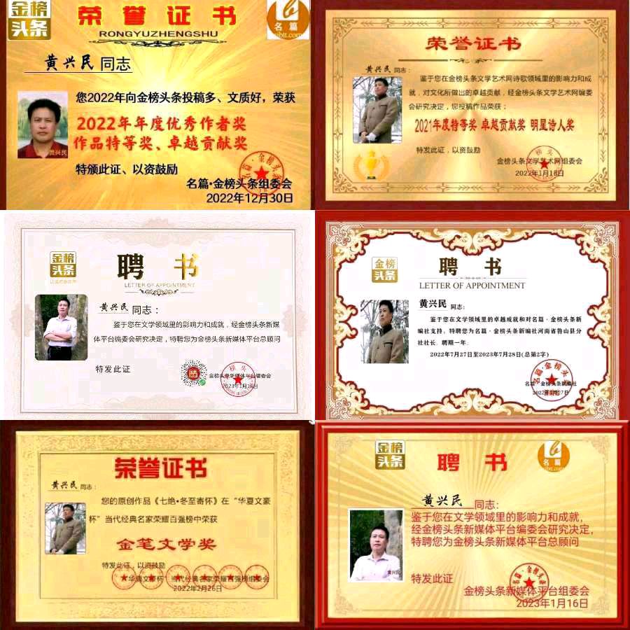 【齐鲁风】分享优秀诗人黄兴民老师《七绝•咏禾雀花》外一首请欣赏（图10）