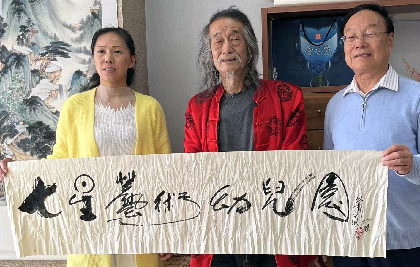 山西诚信基地《山西会馆》《赵梅生美术馆》《七星艺术幼儿园》《健行蒙山》萧宽一行结缘郑强一行考察（图10）