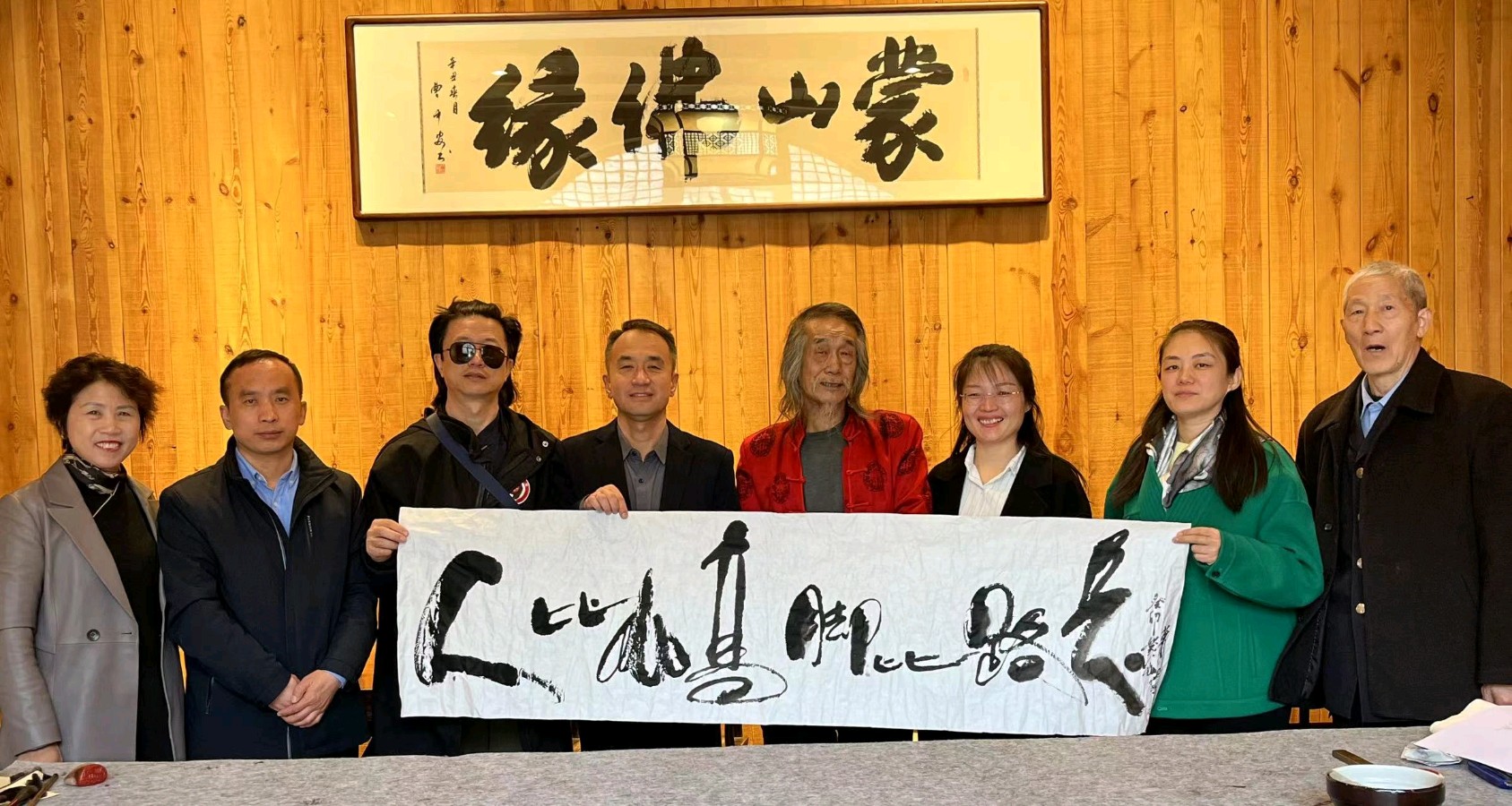 山西诚信基地《山西会馆》《赵梅生美术馆》《七星艺术幼儿园》《健行蒙山》萧宽一行结缘郑强一行考察（图30）