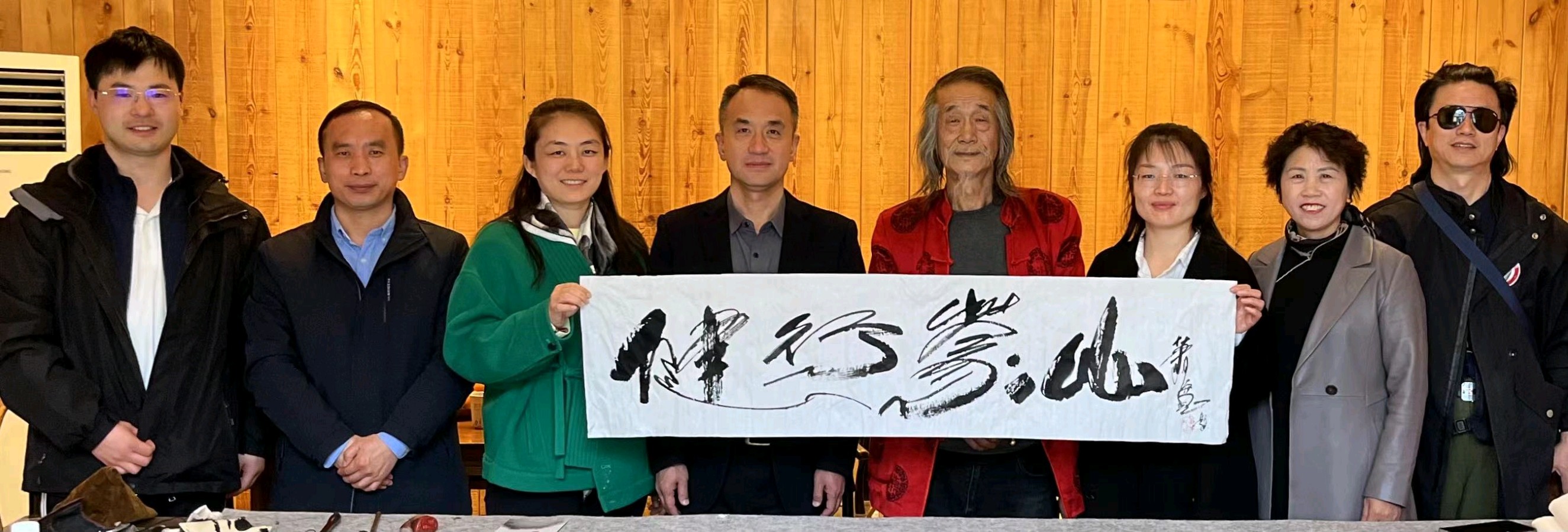 山西诚信基地《山西会馆》《赵梅生美术馆》《七星艺术幼儿园》《健行蒙山》萧宽一行结缘郑强一行考察（图29）