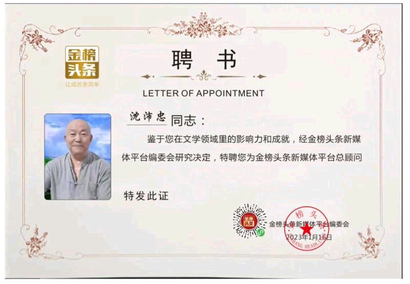 【齐鲁风】分享优秀诗人（厚甫）沈沛忠老师佳作请欣赏（图14）