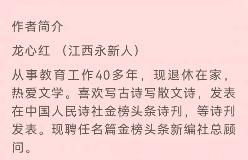 【齐鲁风】分享优秀诗人龙心红《二年高中聚会》外一首请欣赏（图8）