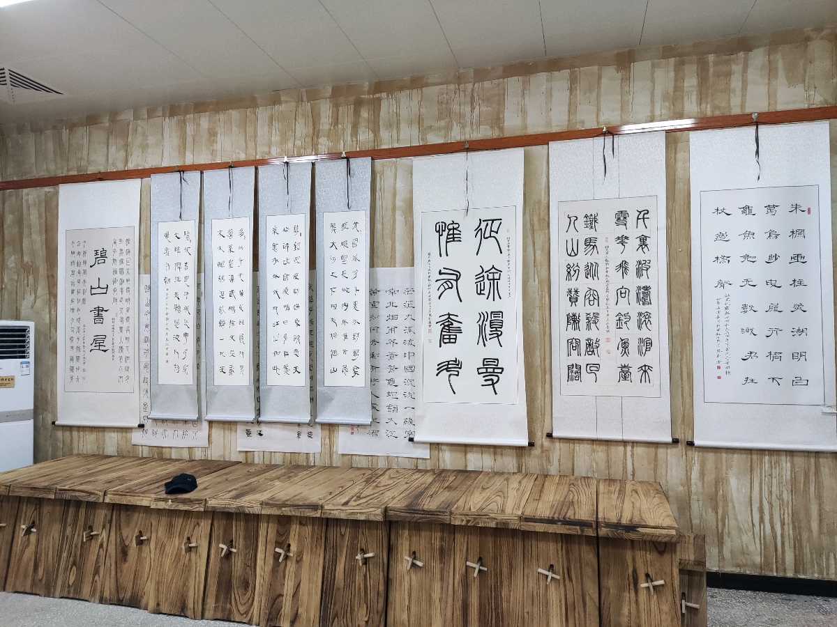 许昌市主要领导带队百人视察团,几家电视台,现场视察李鳳釴书法写作【雅诗总会】(图8)