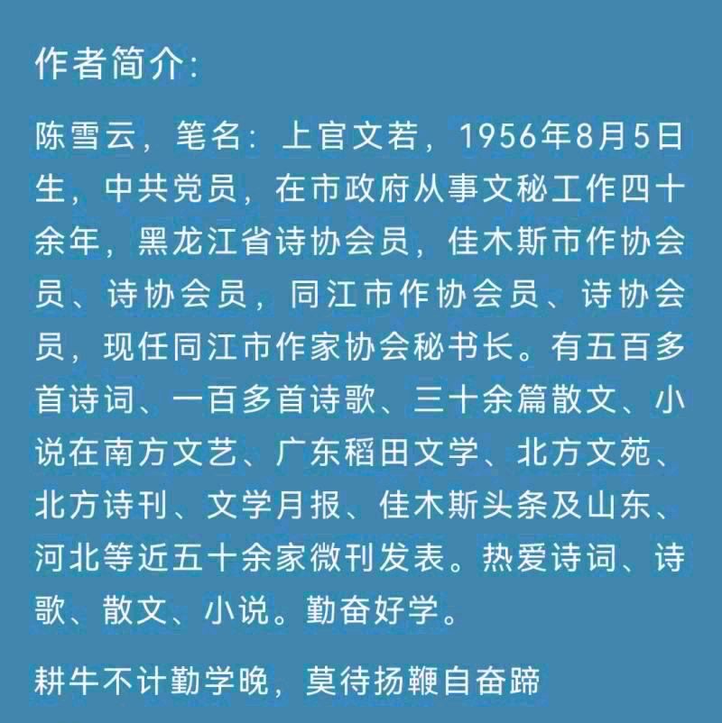 【七律•醉美同江】作者（黑龙江）优秀作家诗人陈雪云老师请欣赏（图11）