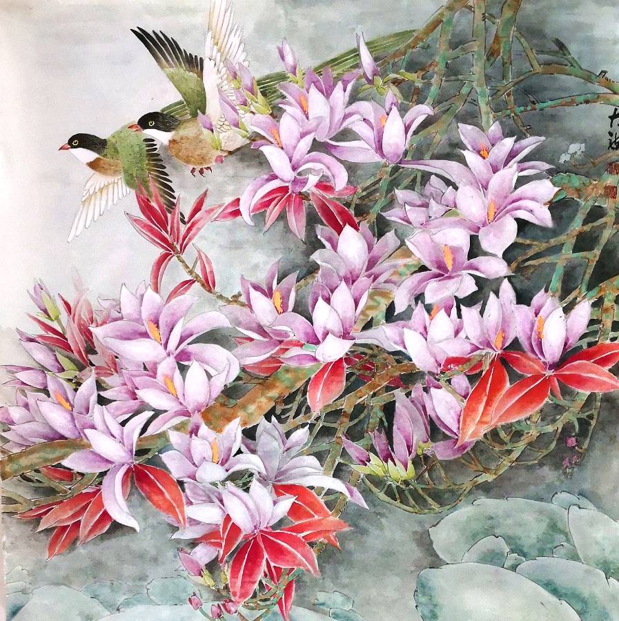 内涵的心海写出多彩的艺术世界著名画家马大龙作品欣赏【雅诗总会】（图17）
