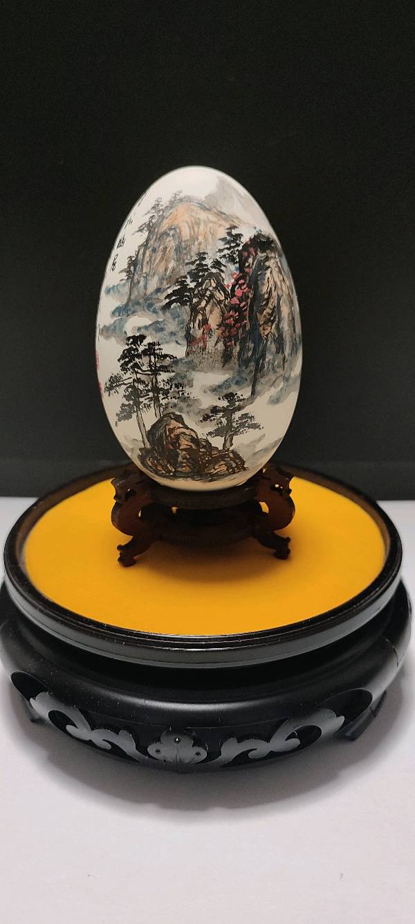 方寸之间彰显大美著名画家张明蛋壳画作品欣赏【雅诗总会】(图16)