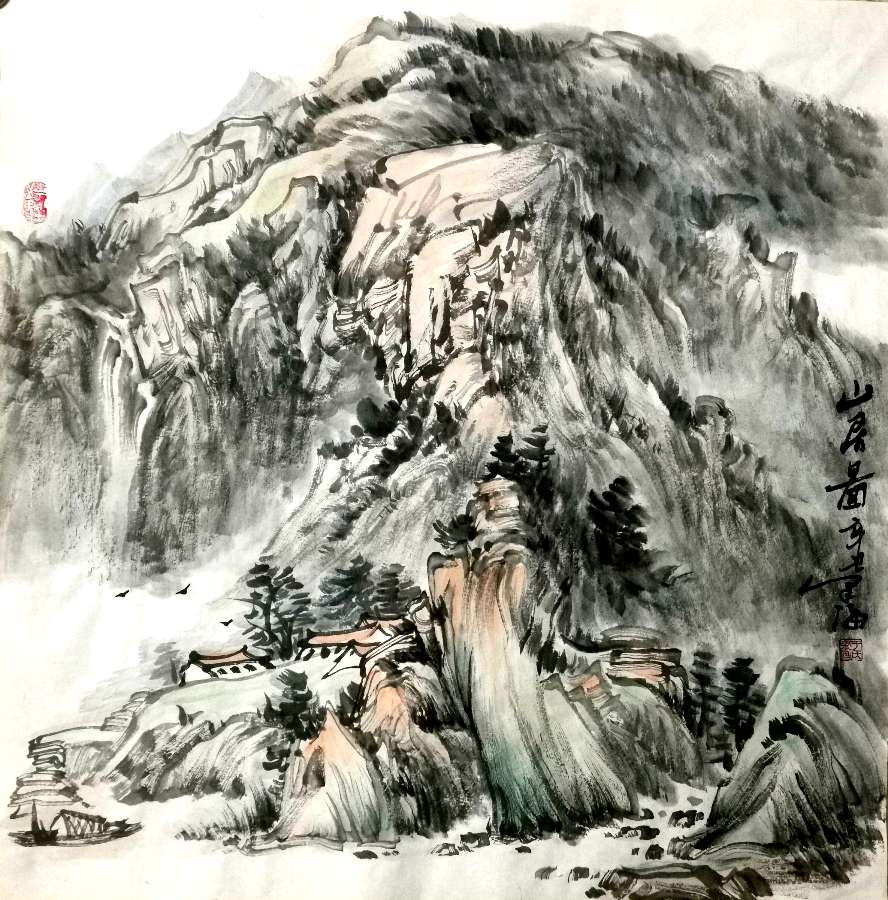 气势恢宏写出大美意境——山水画家于泽海作品欣赏【雅诗总会】（图3）