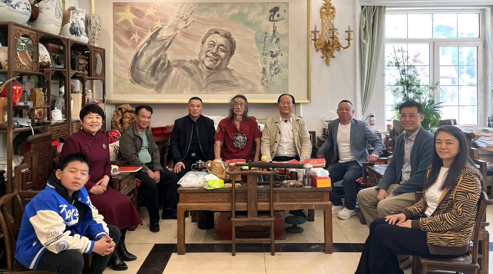 艺术家萧宽泼墨挥毫和崔哥醉侃【雅诗总会】(图14)