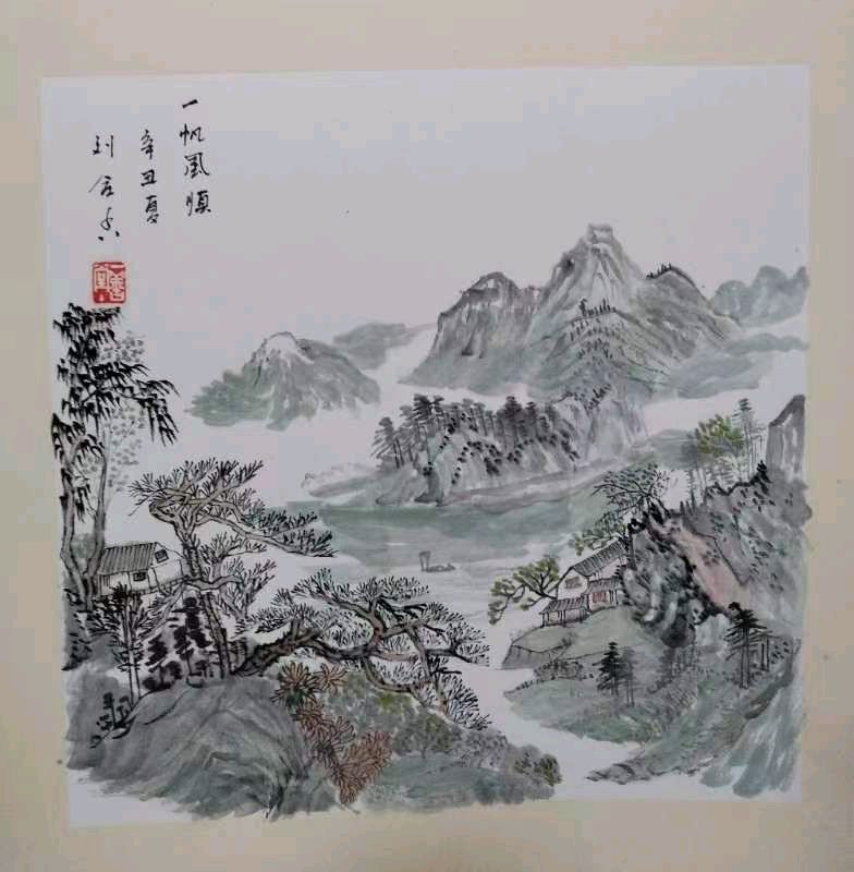 平和的心境写出山水情山水画家刘合香作品一览【雅诗总会】（图5）