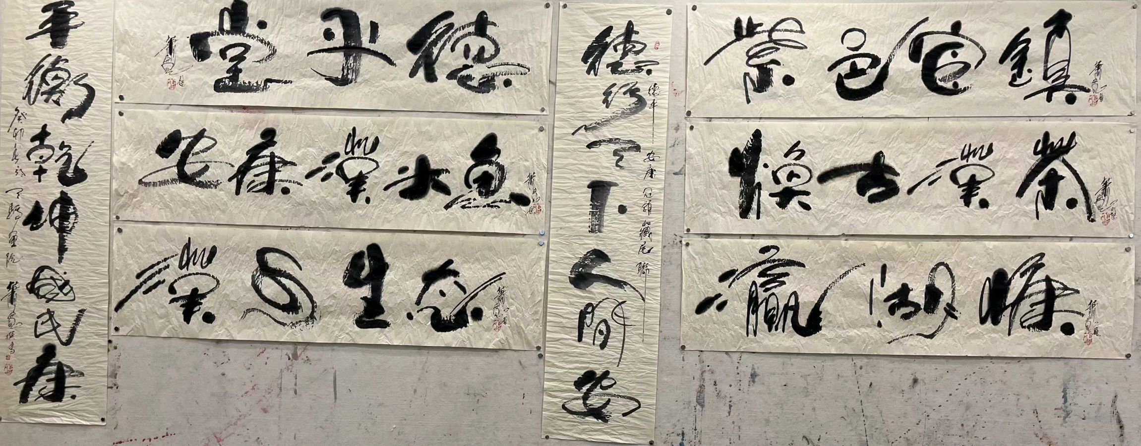 艺术家萧宽泼墨大兴寺艺友佛缘【雅诗总会】(图12)