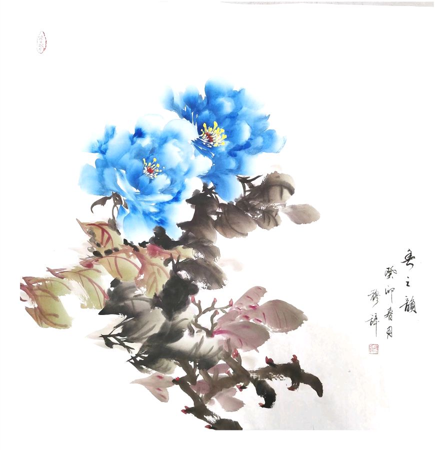 清香飘动醉四季国色韵雅写意境‖著名画家穆辞作品欣赏（图6）
